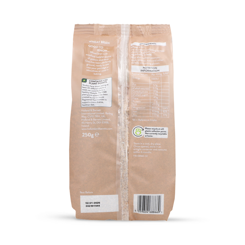 Holland Barrett Wheat Bran 250g