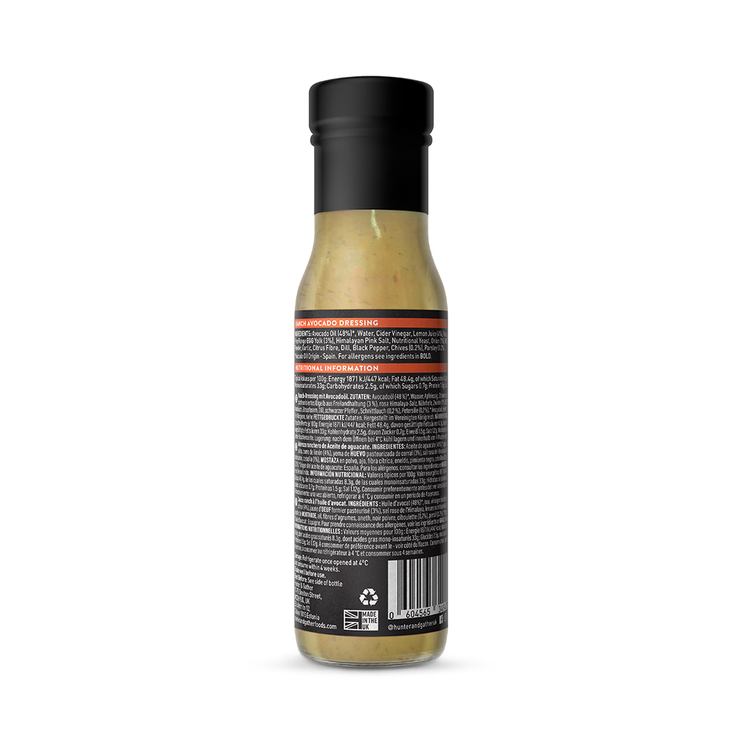 Hunter Gather Ranch Olive Oil Dressing 250ml