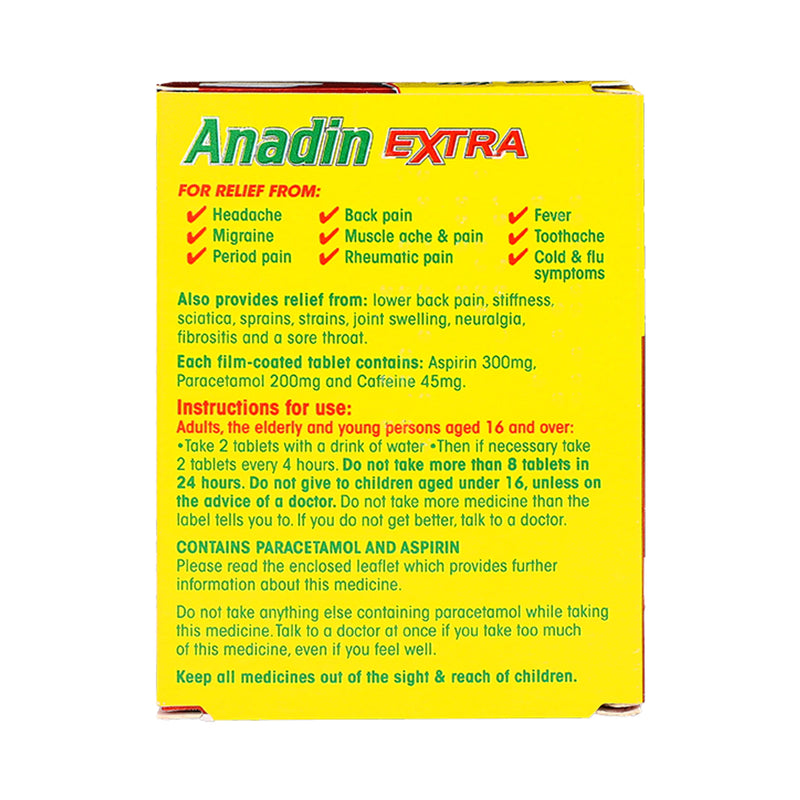 Anadin Extra 16 Caplets