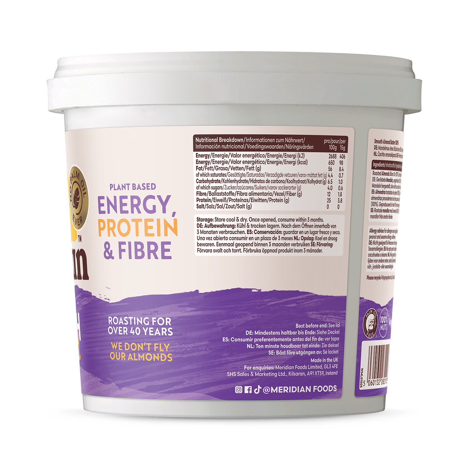 Meridian Smooth Almond Butter 1kg