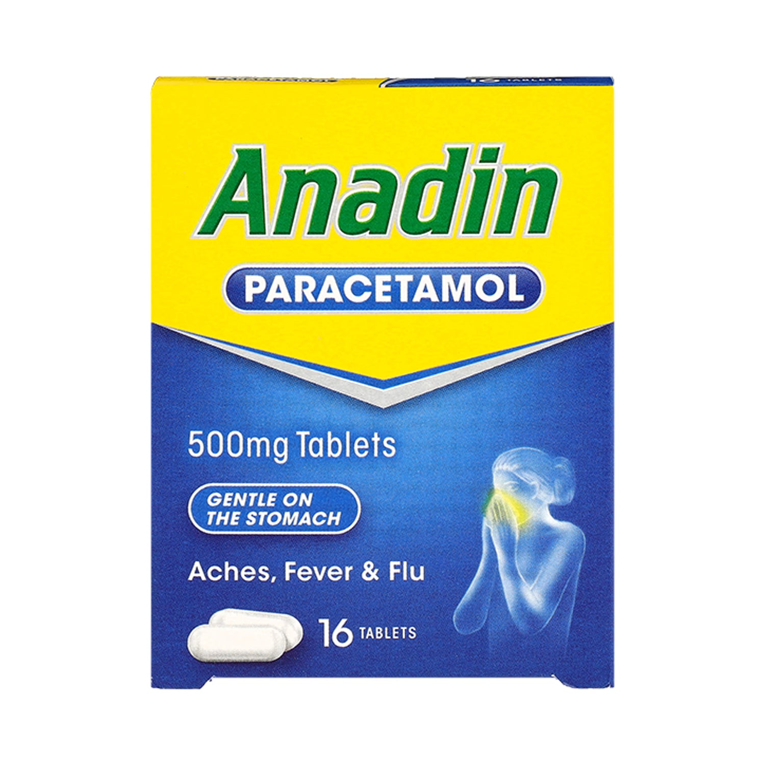 Anadin Paracetamol 16 Tablets