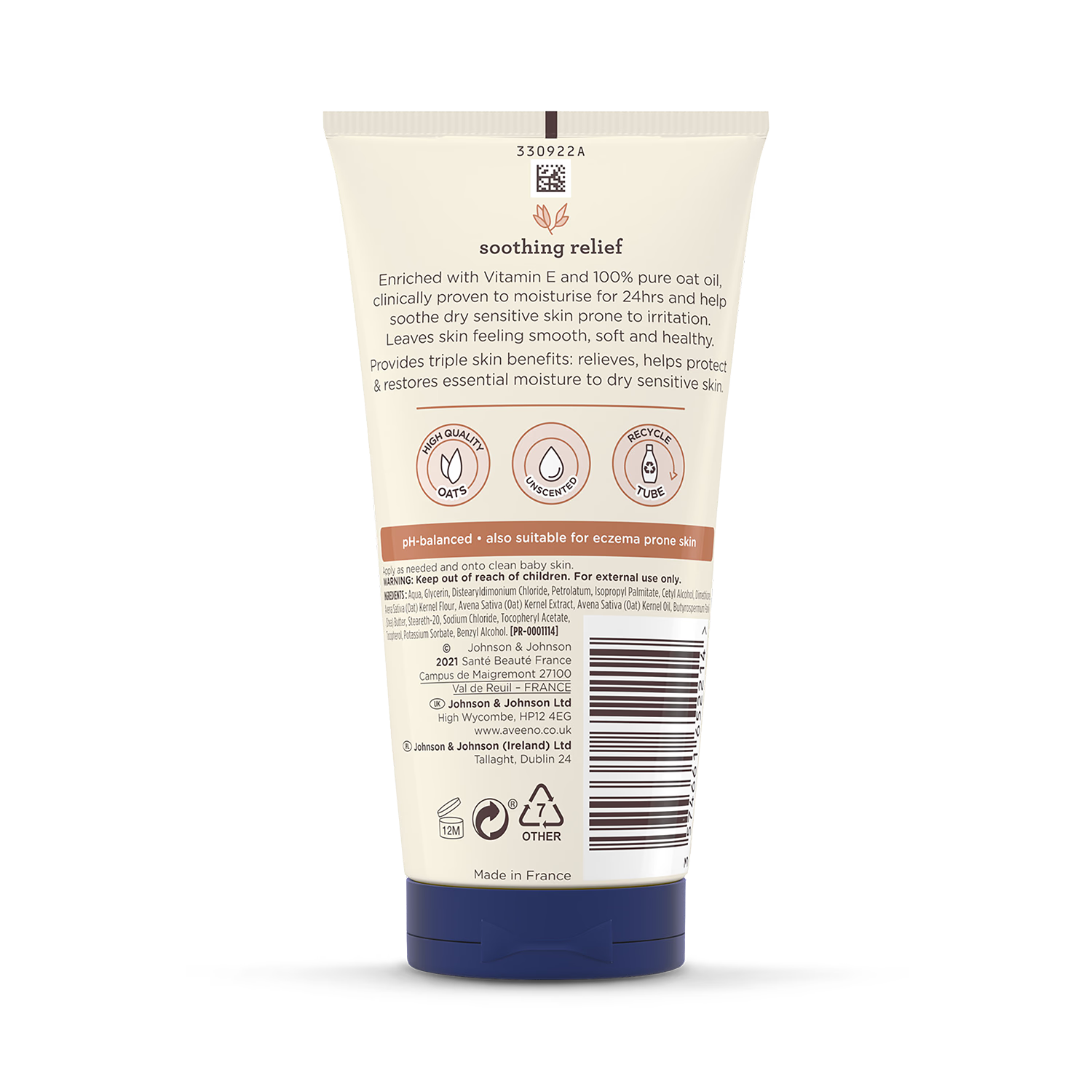 Aveeno Baby Soothing Relief Emollient Cream 150ml