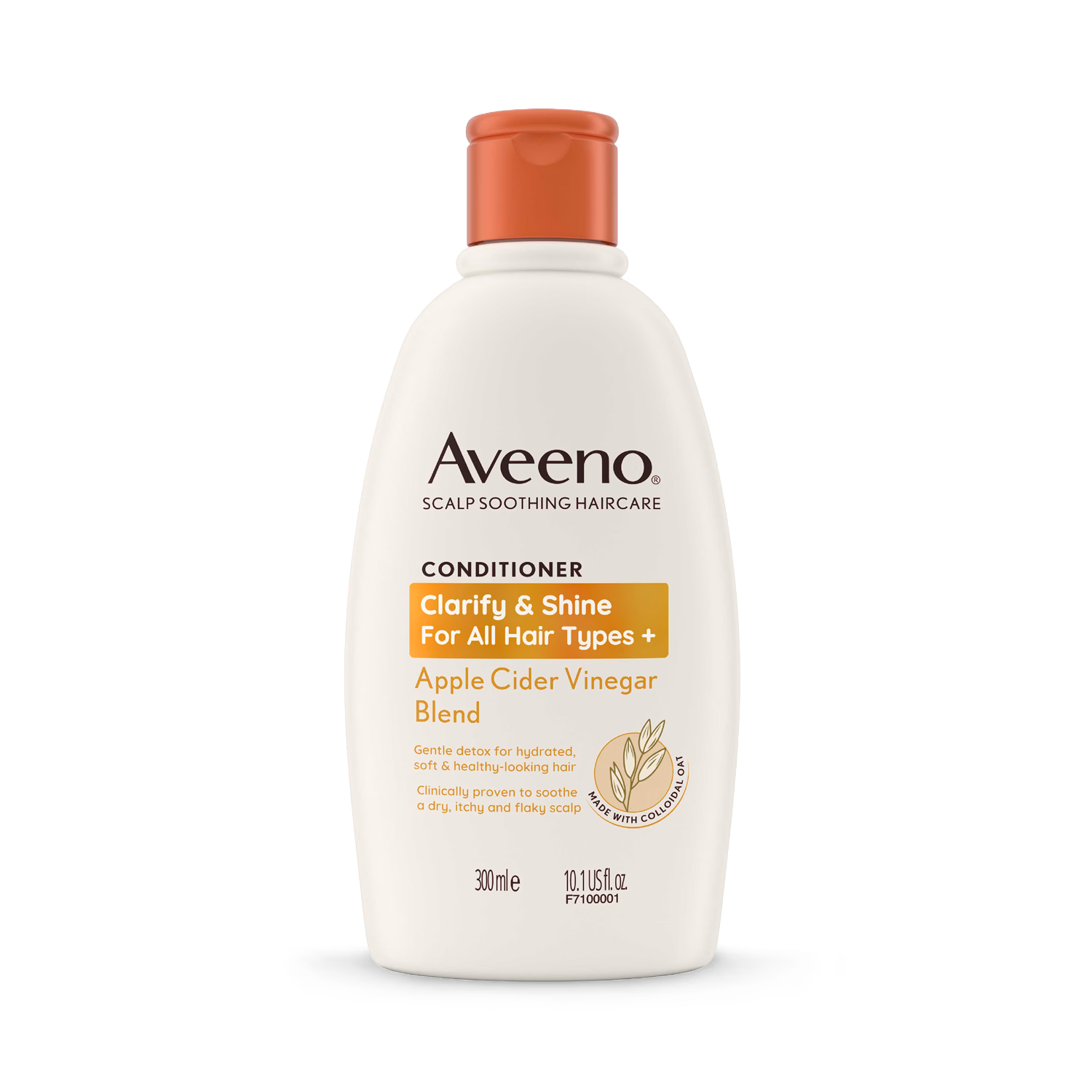 Aveeno Haircare Clarify And Shine Apple Cider Vinegar Conditioner 300ml