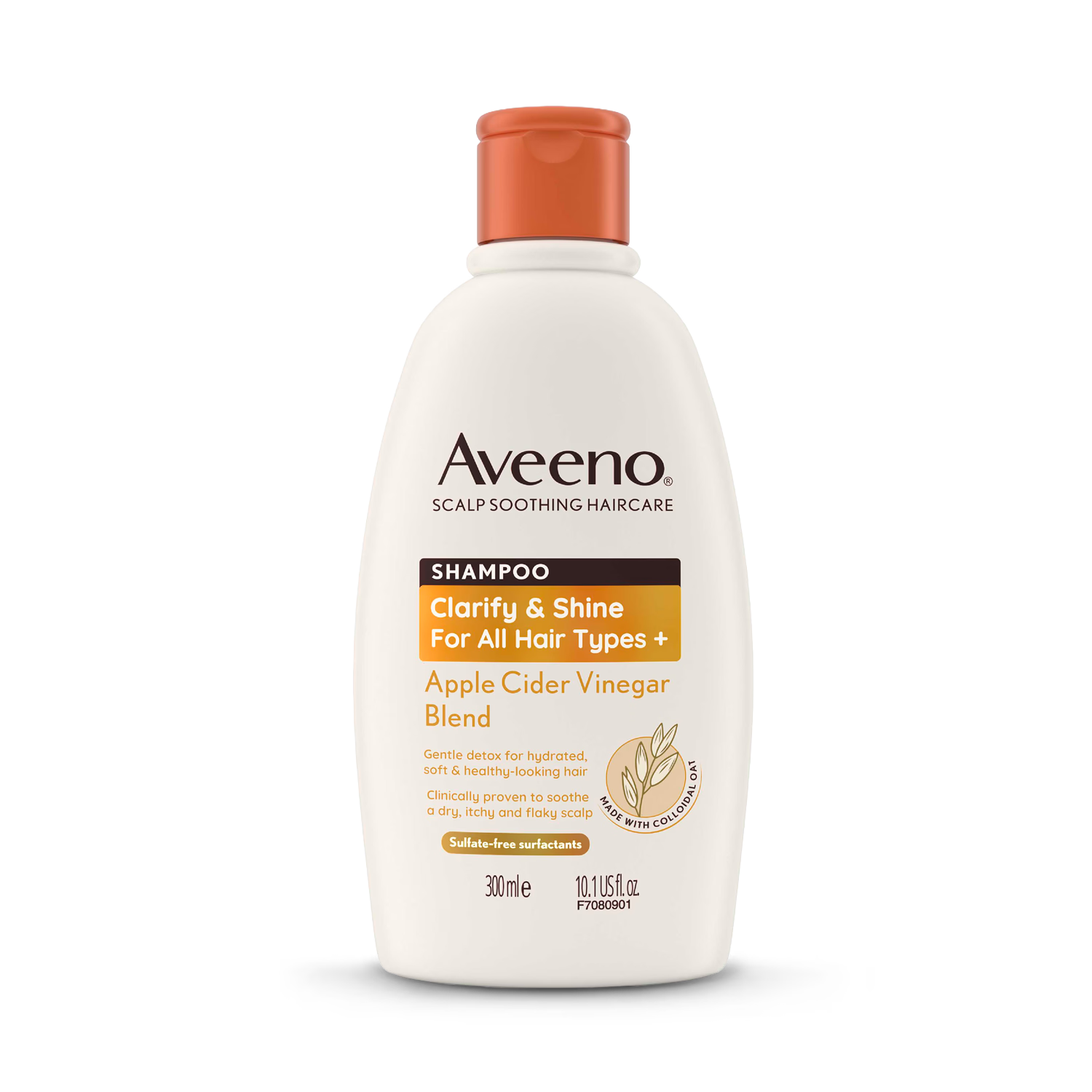 Aveeno Haircare Clarify And Shine Apple Cider Vinegar Shampoo 300ml