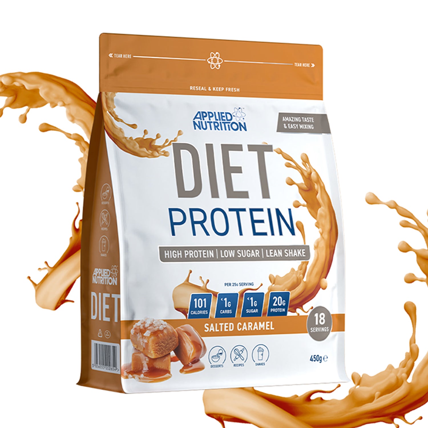 Applied Nutrition Diet Protein Powder Salted Caramel 450g