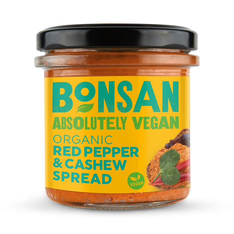 Bonsan Absolutely Vegan Organic Red Pepper Cashew Spread 130g