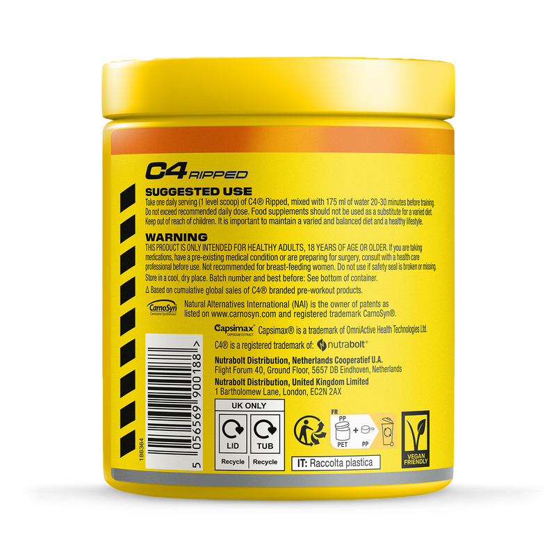 Cellucor C4 Ripped Pre-Workout Tropical Punch 165g