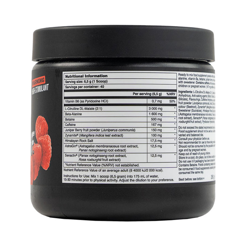 BuckedUp WokeAF Pre Workout Blood Raz 260g