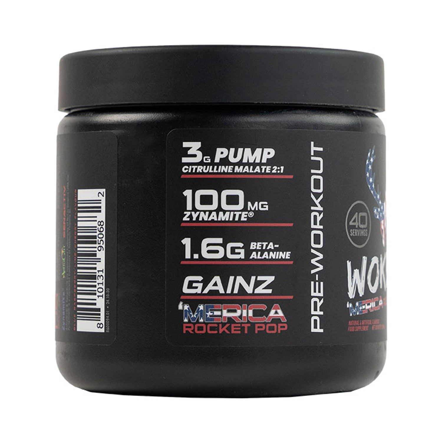 BuckedUp WokeAF Pre Workout Merica Rocket Pop 260g