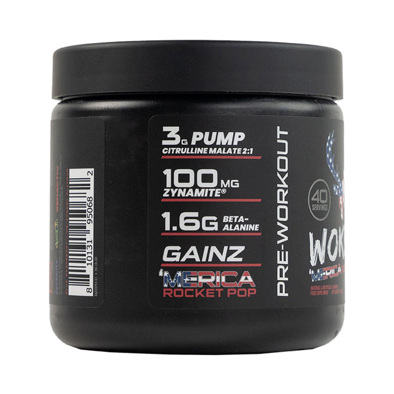 BuckedUp WokeAF Pre Workout Merica Rocket Pop 260g