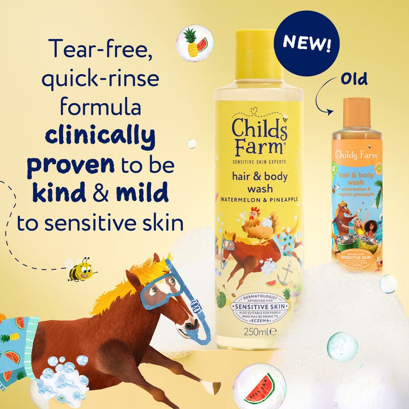 Childs Farm Hair Body Wash Watermelon Pineapple 250ml