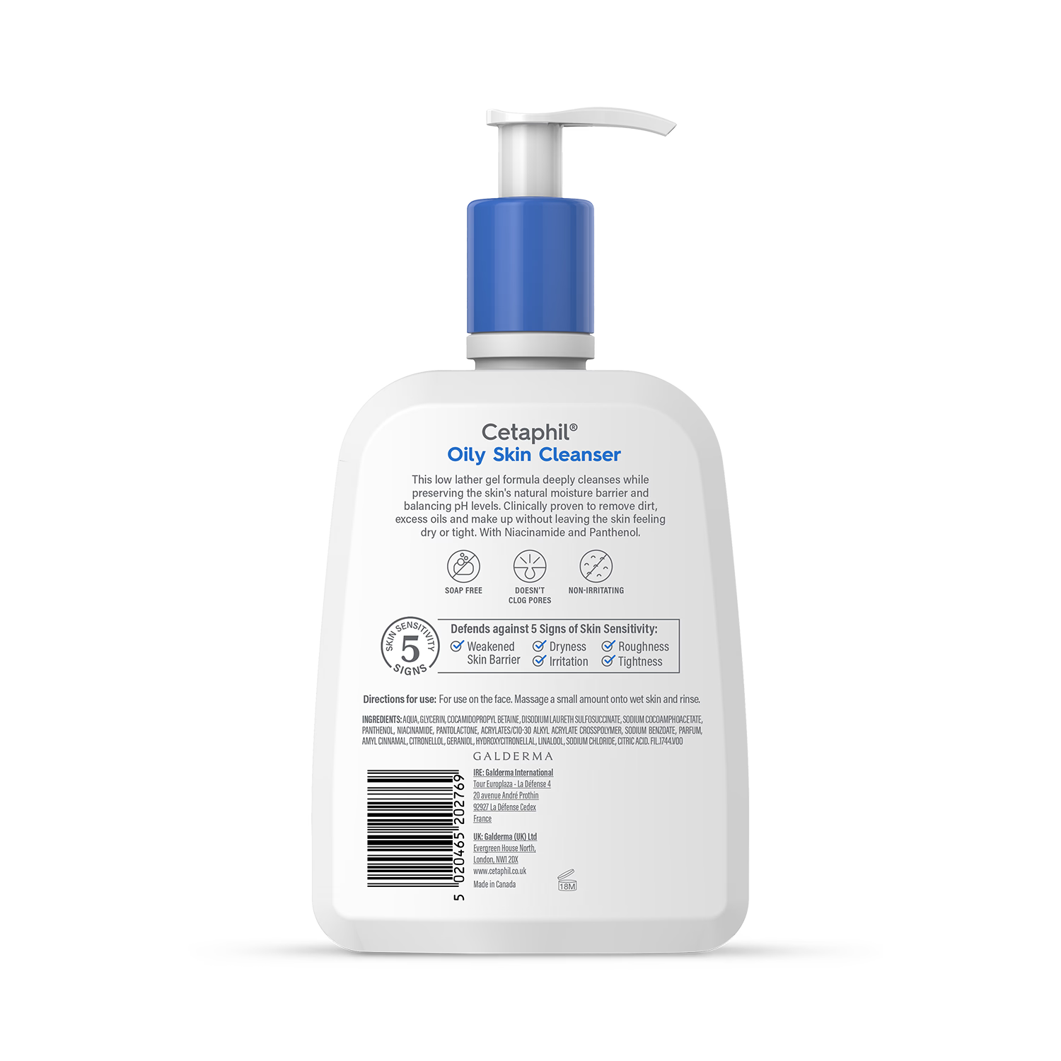 Cetaphil Oily Skin Cleanser Face Wash 473ml