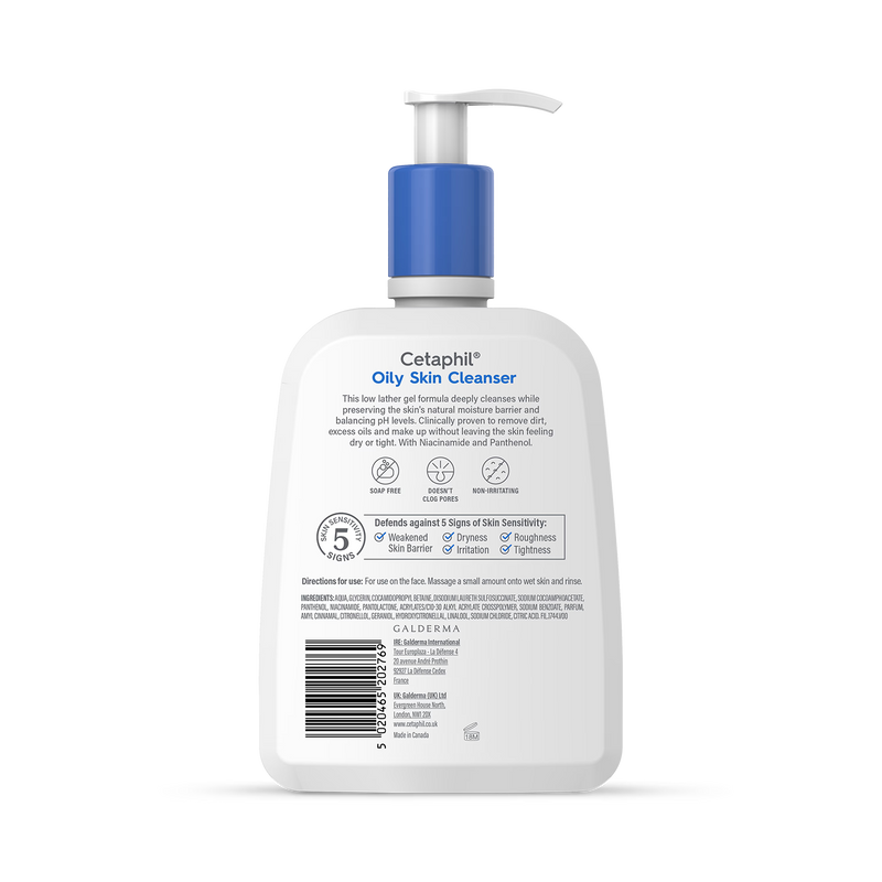 Cetaphil Oily Skin Cleanser Face Wash 473ml