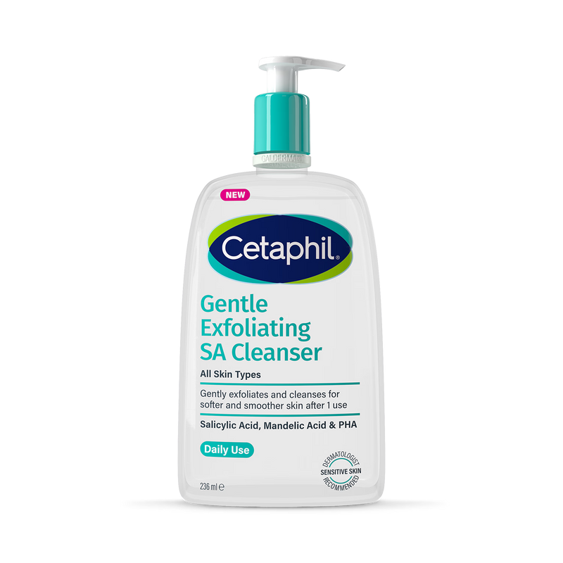 Cetaphil Gentle Exfoliating Salicylic Acid Cleanser For Face Body 236ml