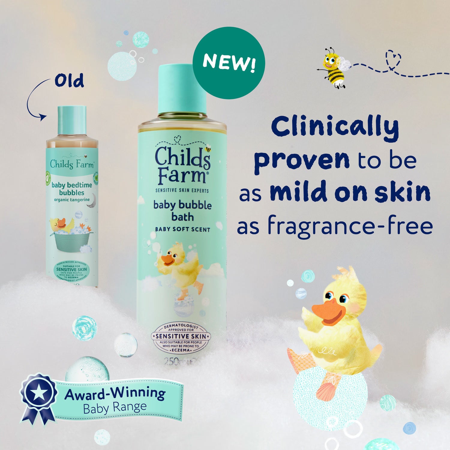 Childs Farm Baby Bubble Bath Baby Soft Scent 250ml