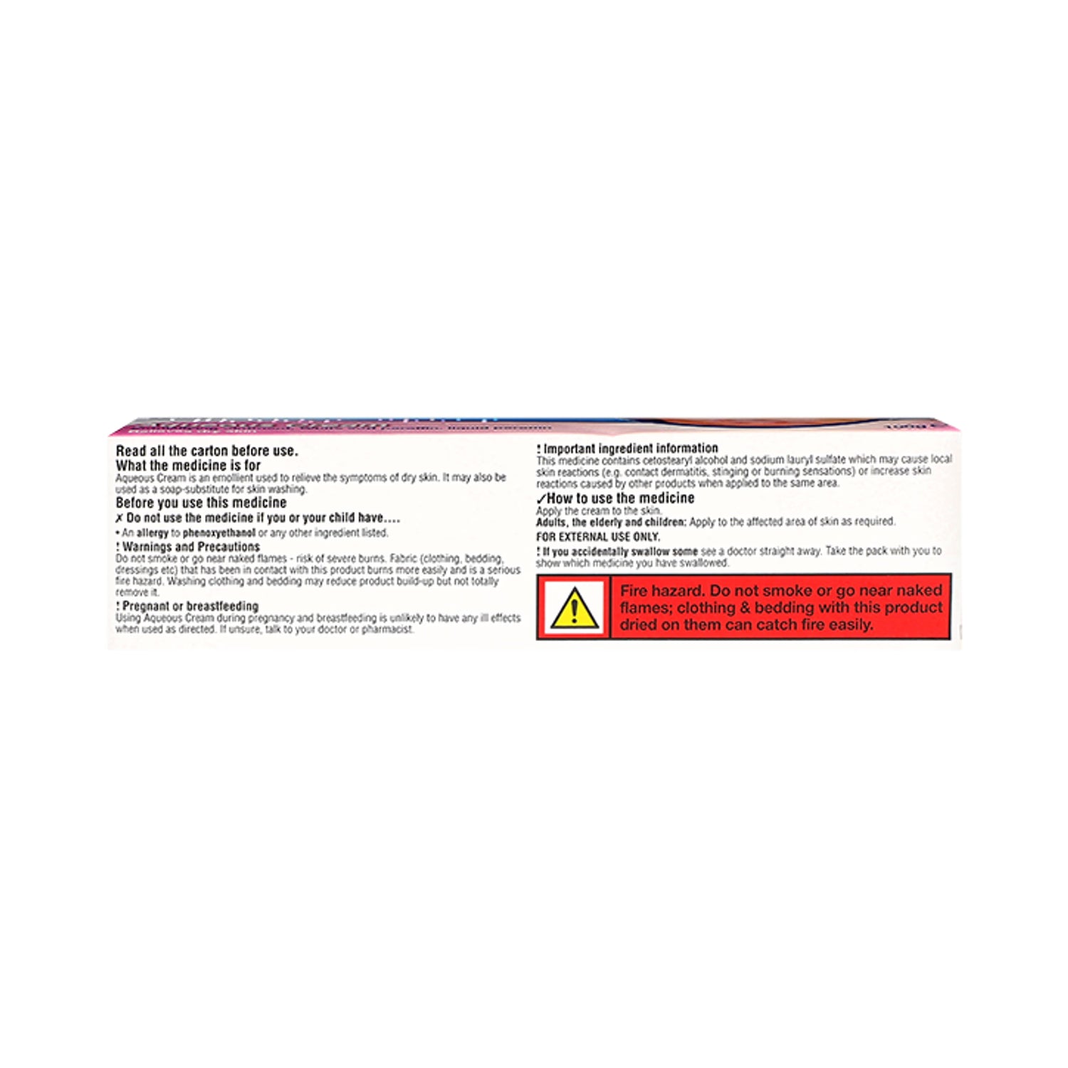 Care Aqueous Cream 10ml