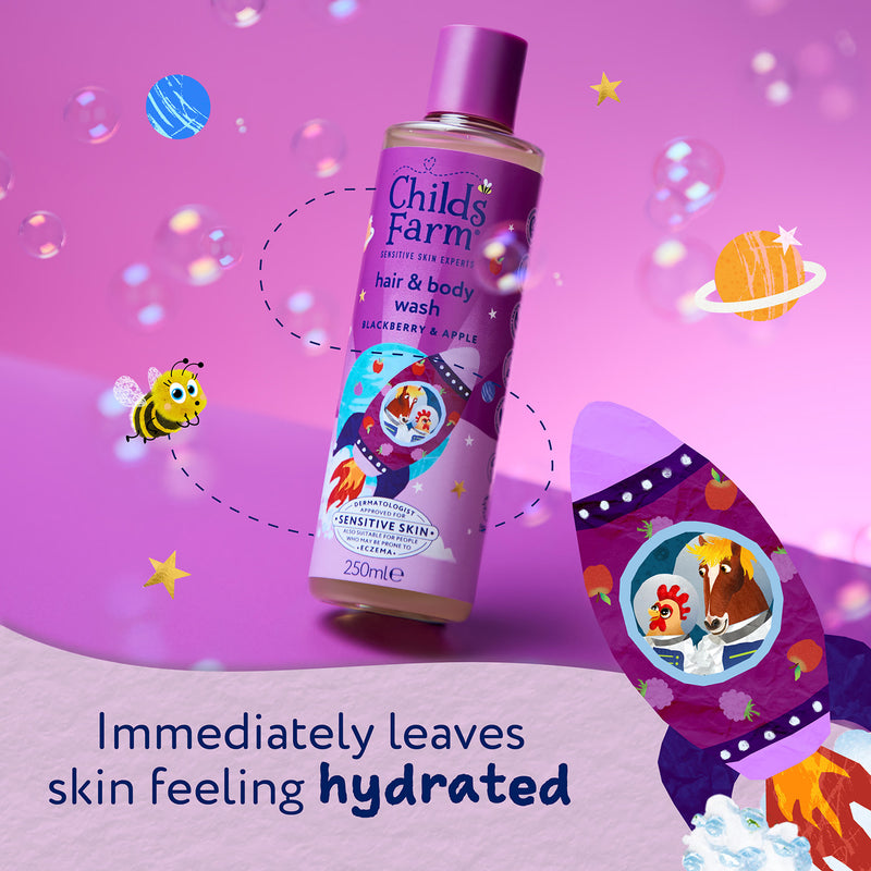 Childs Farm Hair Body Wash Blackberry Apple 250ml