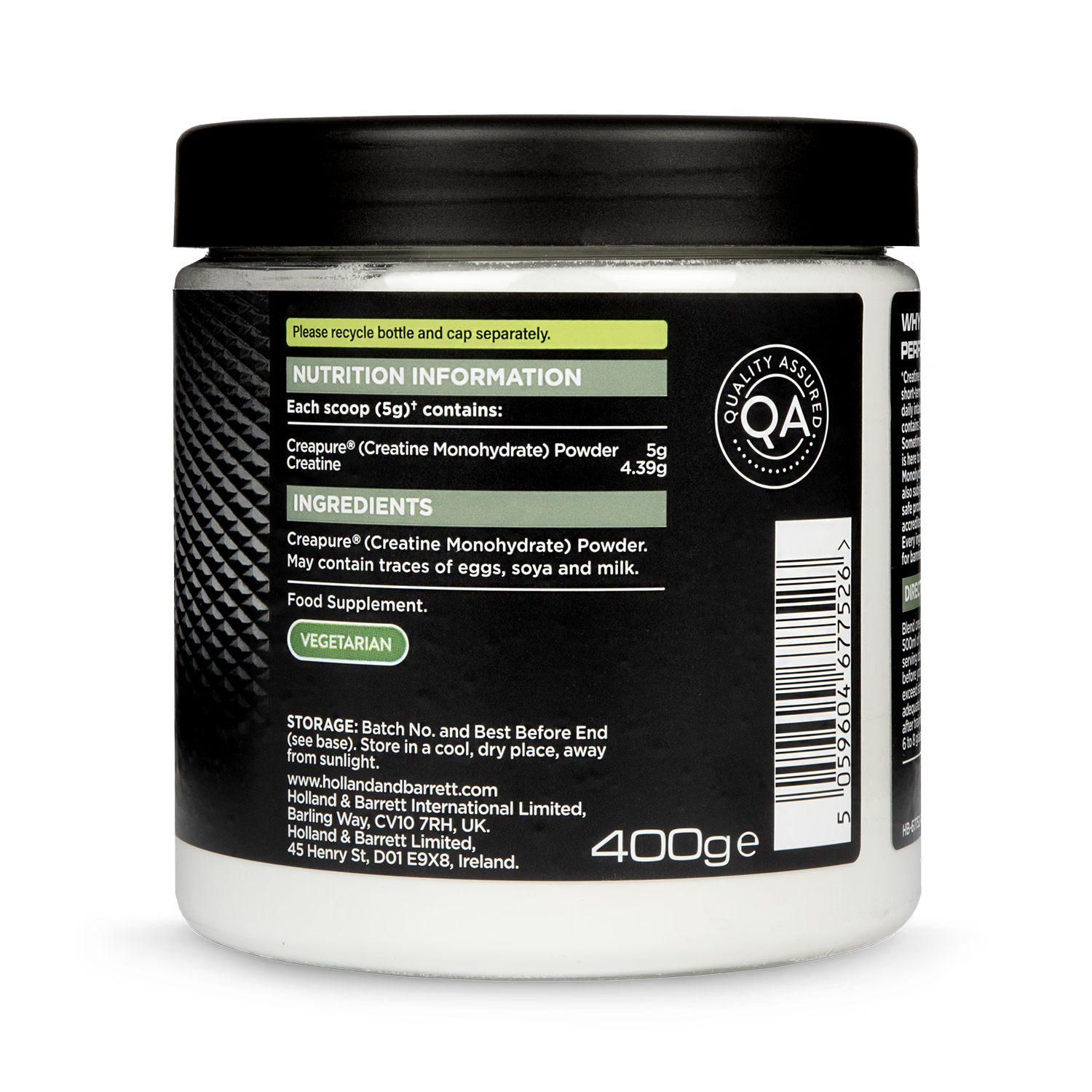 Creapure Creatine Powder 400g