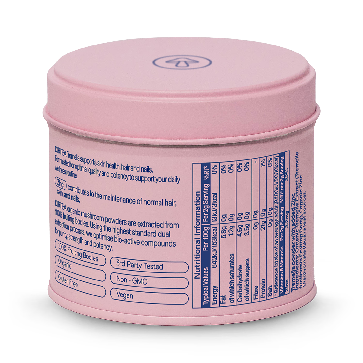 DIRTEA Tremella Mushroom Powder 60g