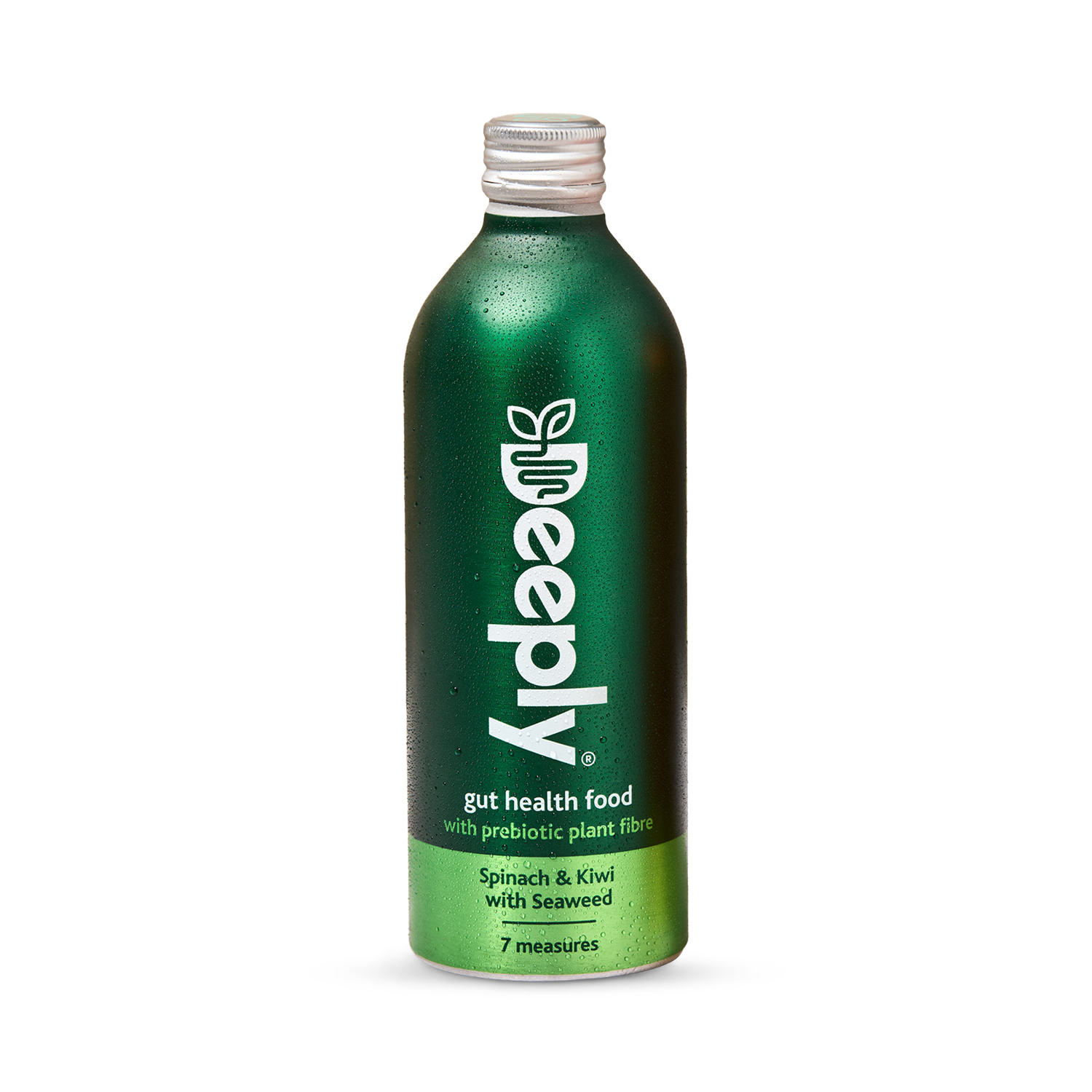 Deeply Gut Health Food With Prebiotic Plant Fibre Spinach Kiwi With Seaweed 455ml