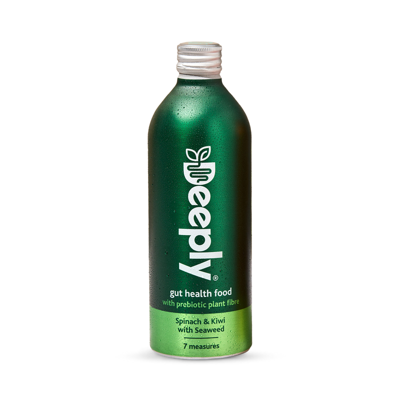 Deeply Gut Health Food With Prebiotic Plant Fibre Spinach Kiwi With Seaweed 455ml