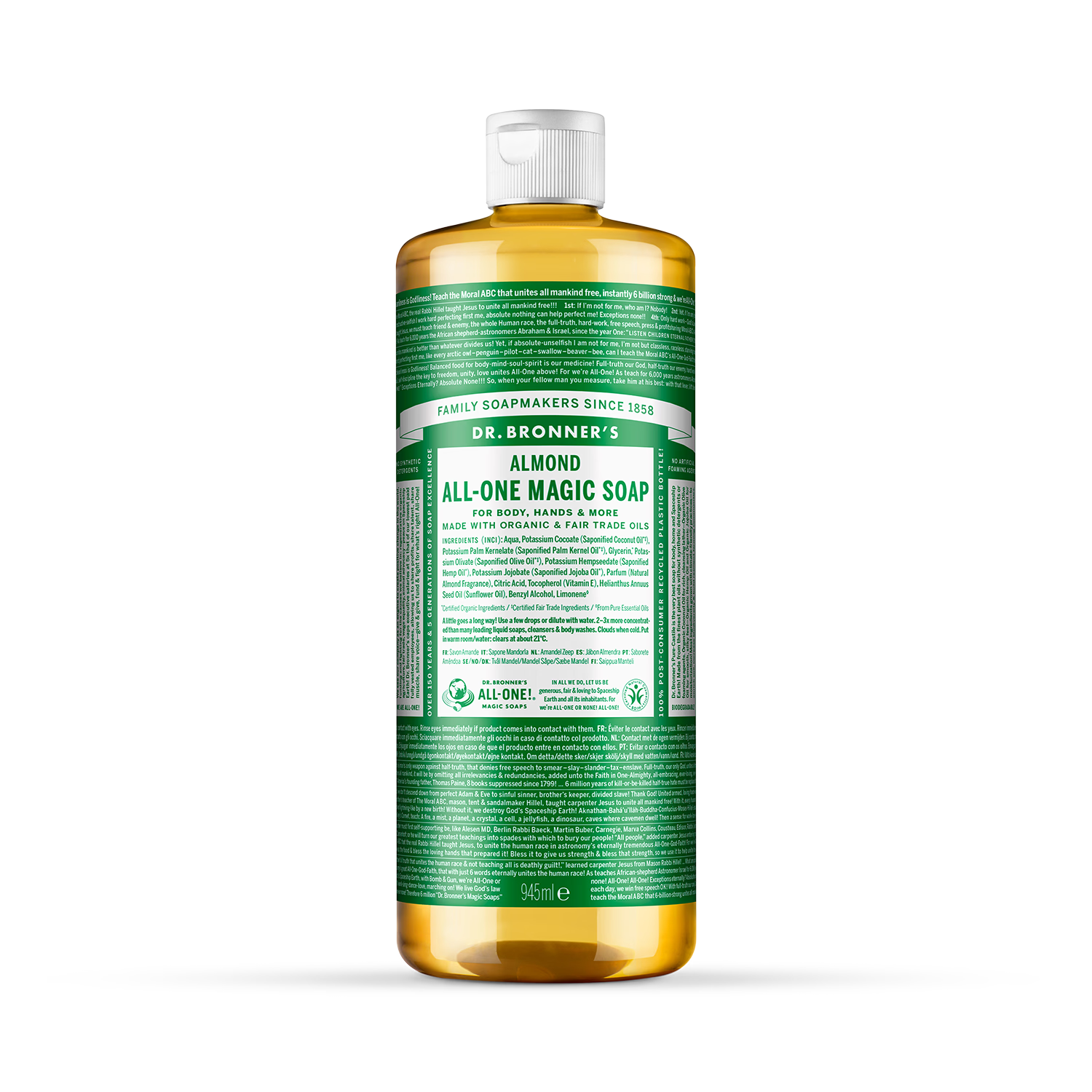 Dr Bronner Almond All-One Magic Soap 945ml