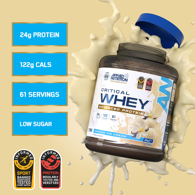 Critical Whey Protein Powder Vanilla Ice Cream 2kg
