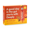 Deeply Gut Health Food With Prebiotic Plant Fibre Carrot Ginger With Turmeric Multipack 4 x 455ml
