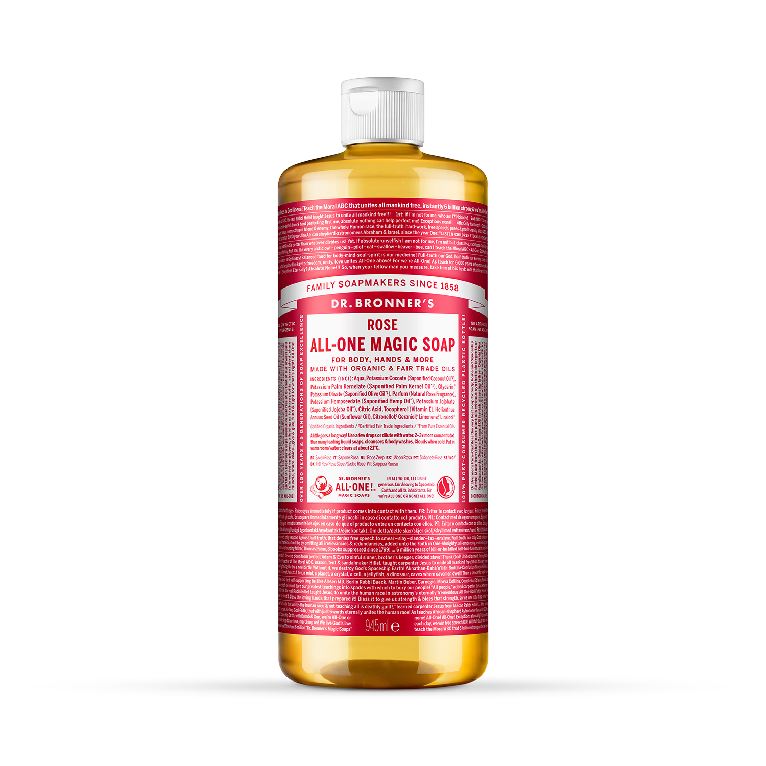 Dr Bronner Rose All-One Magic Soap 945ml