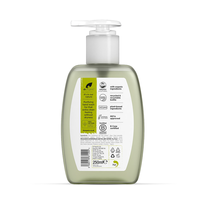 Dr Organic Tea Tree Hand Wash 250ml