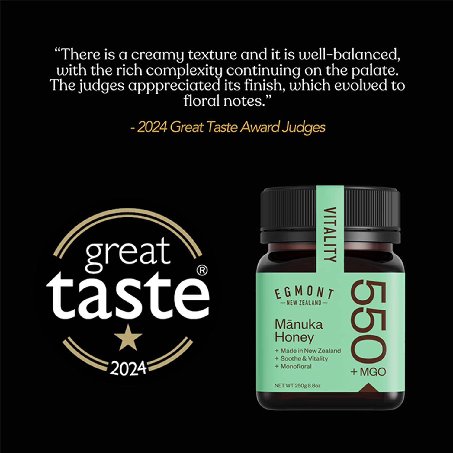 Egmont Honey Manuka Honey MGO 550 500g