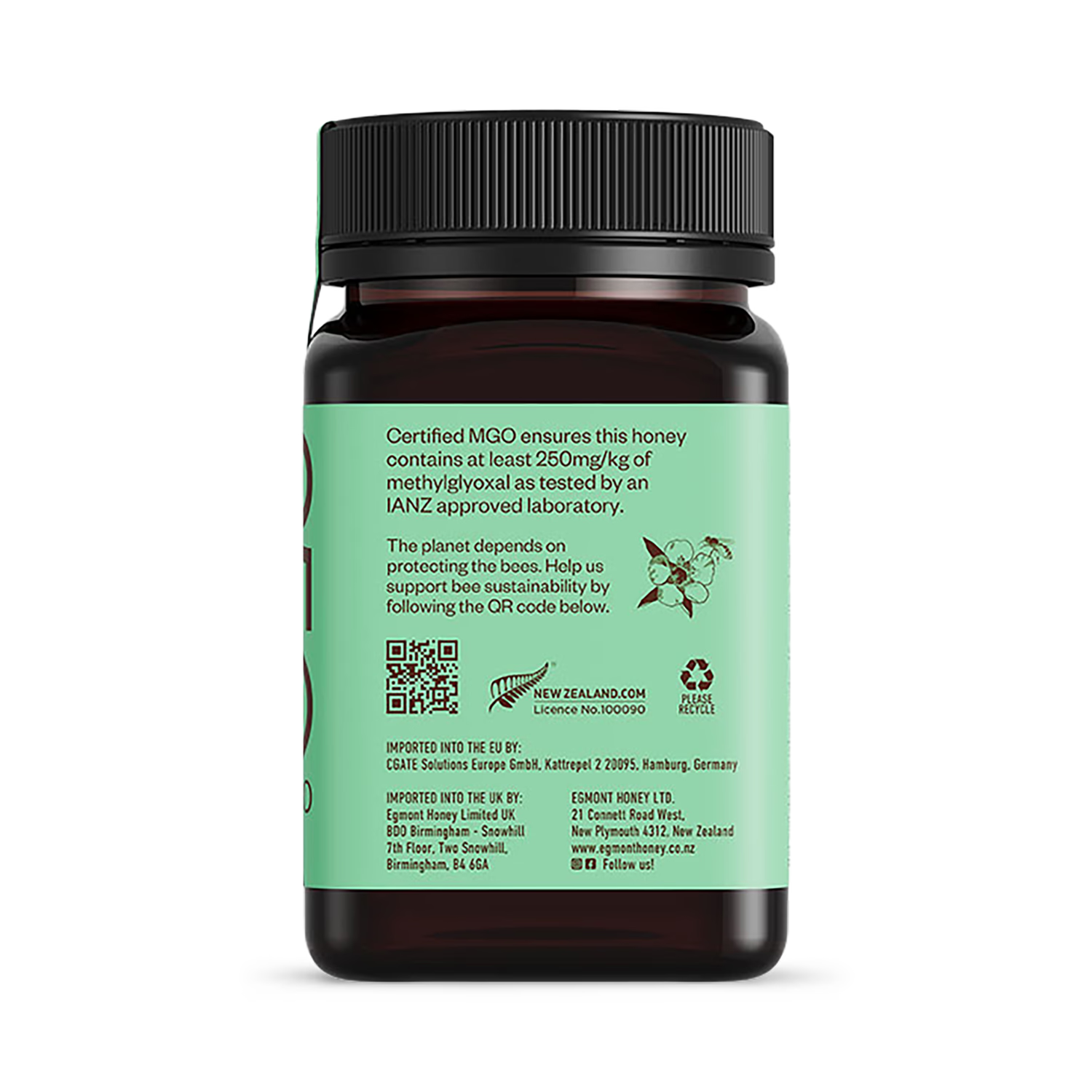 Egmont Honey Manuka Honey 250 MGO 500g