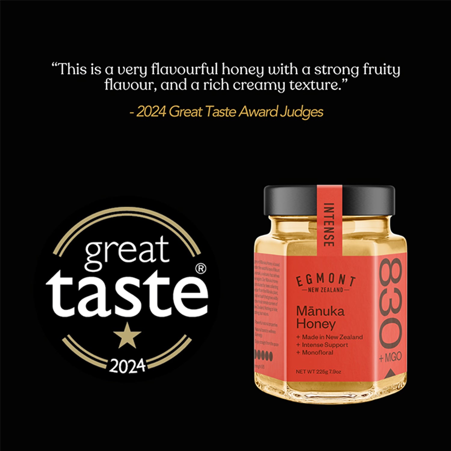 Egmont Honey Manuka Honey MGO 830 225g