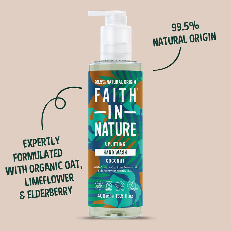 Hydrating Coconut Hand Wash with Oat and Elderberry Extracts 400ml