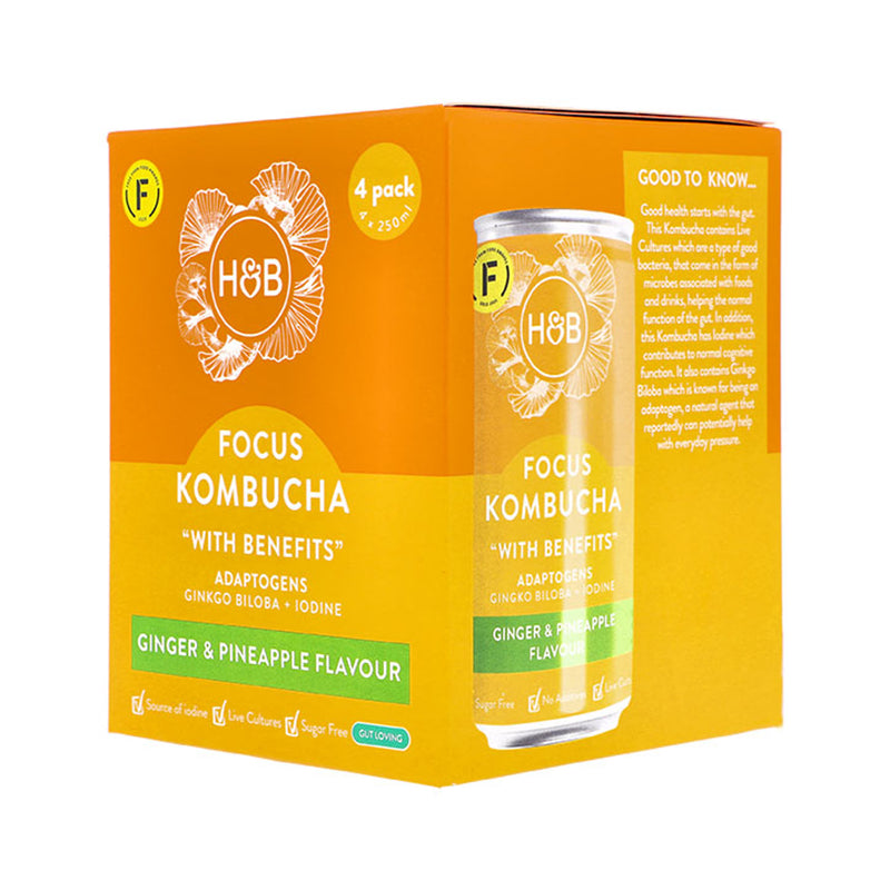 Holland Barrett Focus Kombucha 4x 250ml
