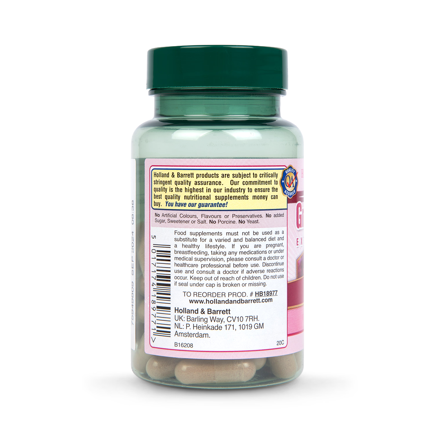 Holland Barrett Double Strength Grapeseed Extract 100mg 50 Capsules