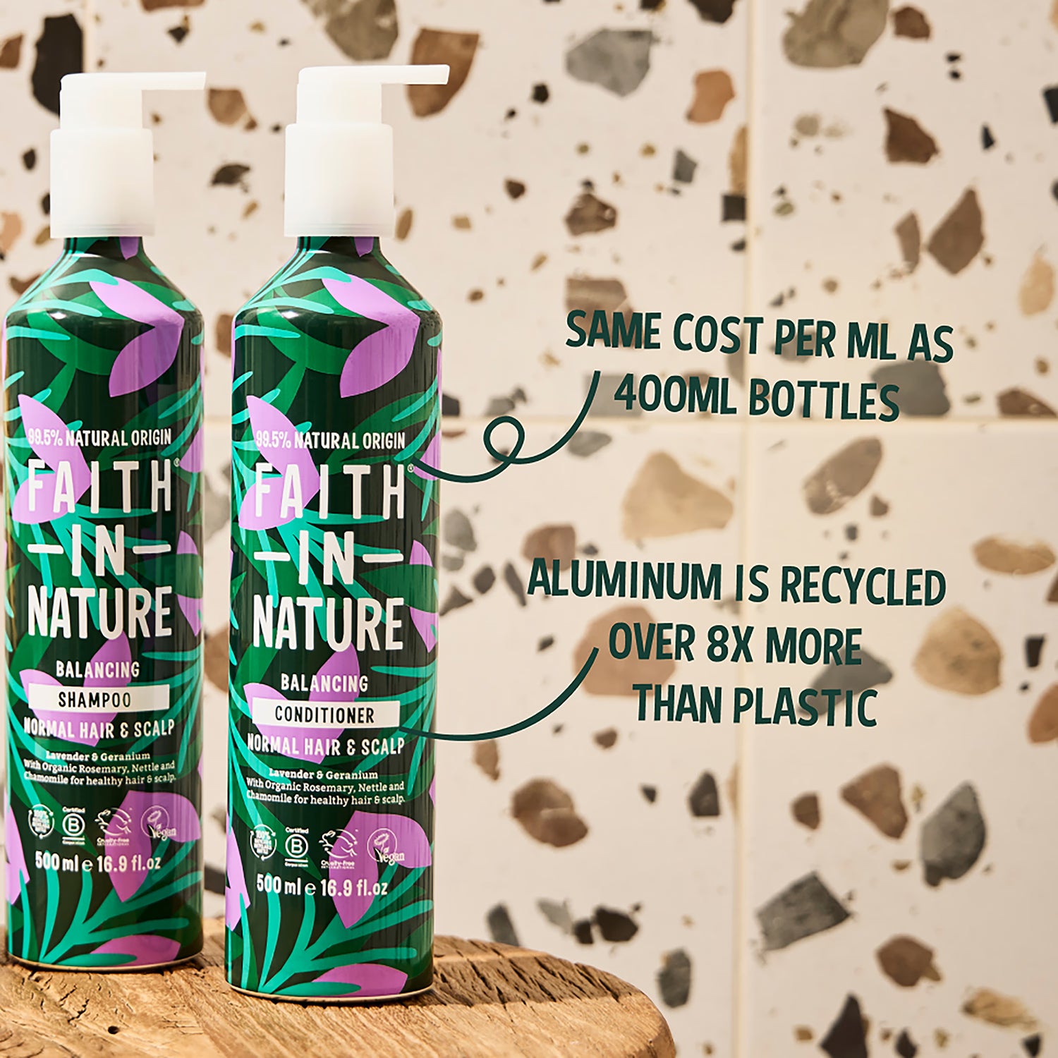 Faith in Nature Lavender Geranium Conditioner - 500ml Aluminium