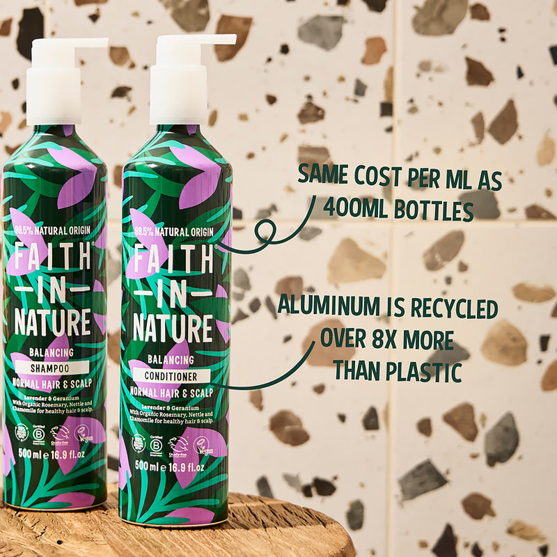 Faith in Nature Lavender Geranium Conditioner - 500ml Aluminium