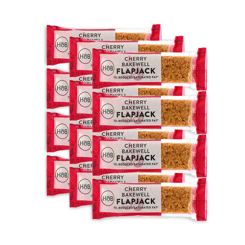 Cherry and Almond Flapjack with Whole-Grain Oats, 12 x 80g Bars