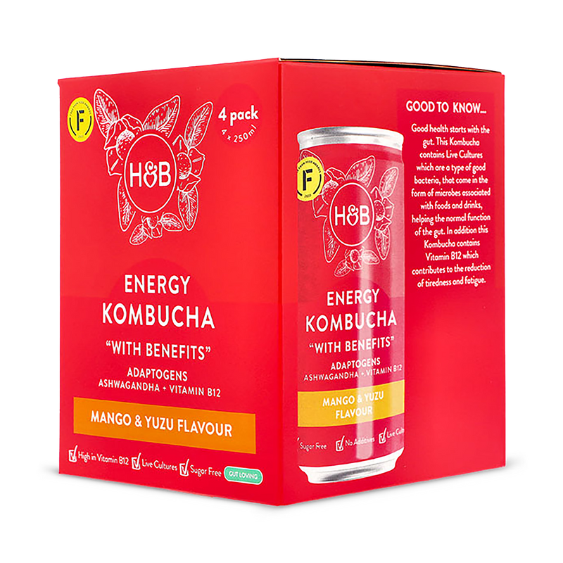 Holland Barrett Energy Kombucha 4x 250ml