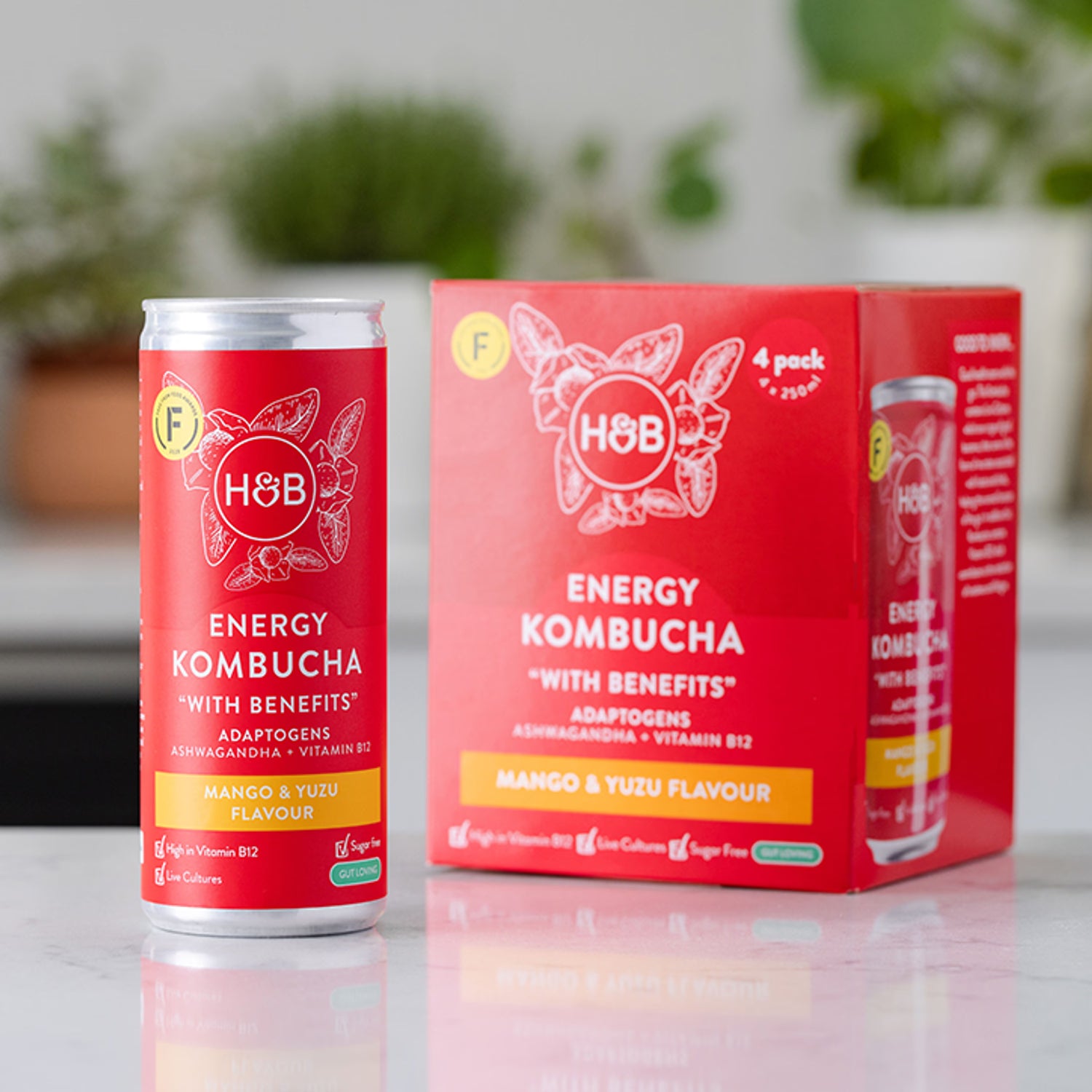 Holland Barrett Energy Kombucha 4x 250ml