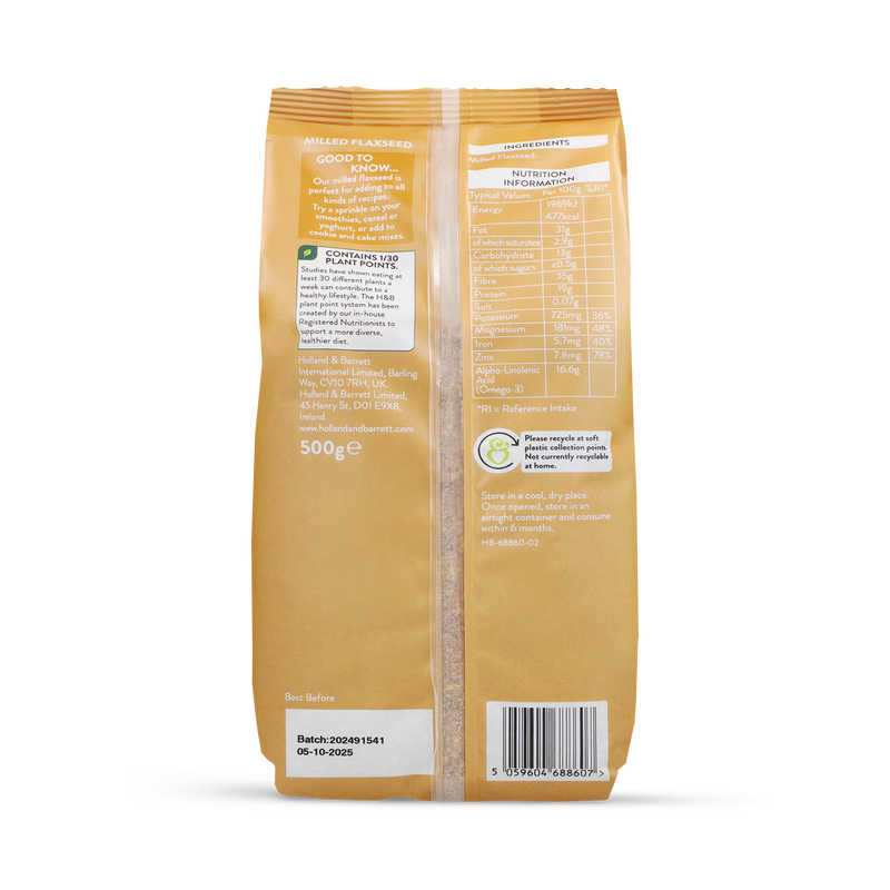 Holland Barrett Milled Flaxseed 500g