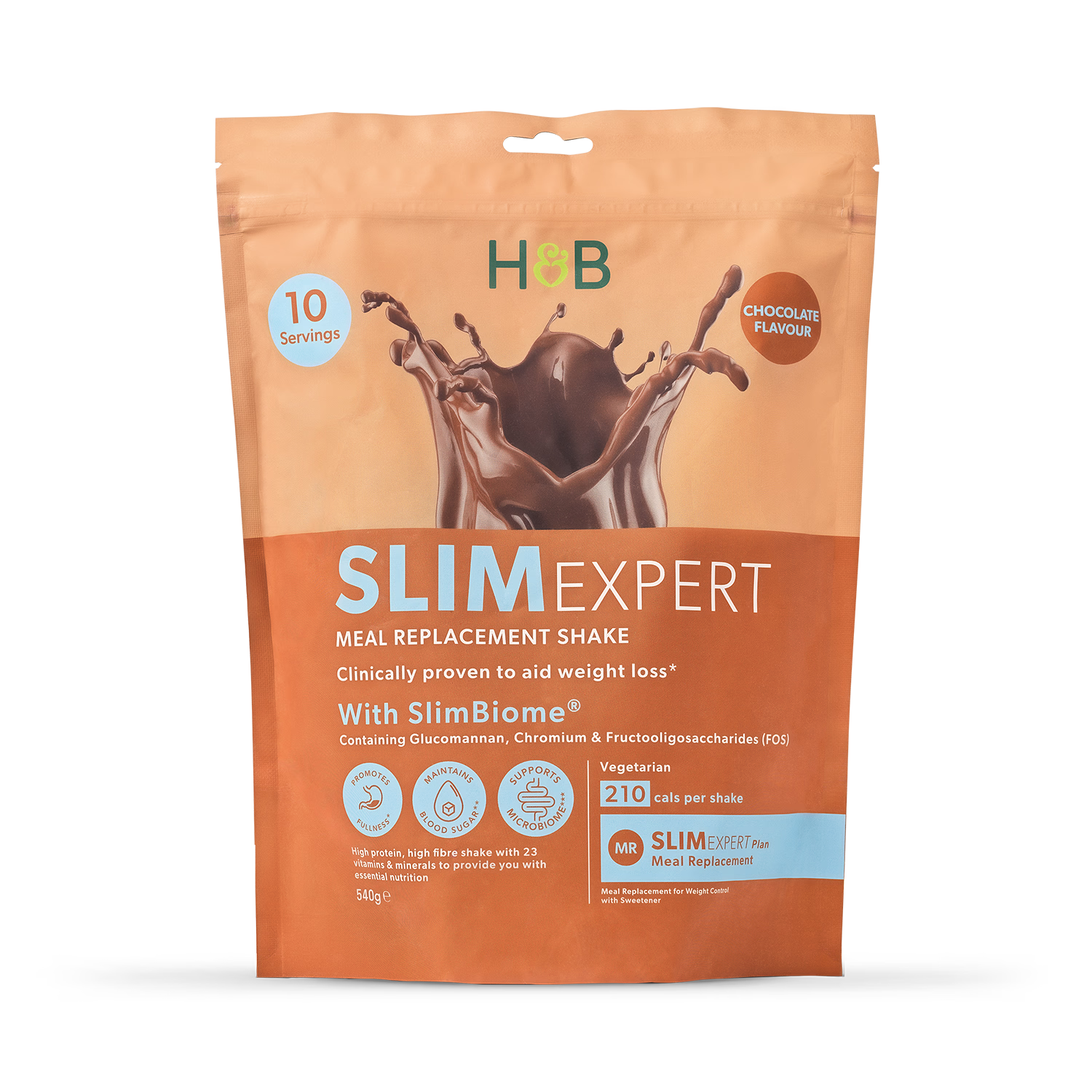 Holland Barrett SlimExpert Meal Replacement Shake Chocolate Flavour 540g
