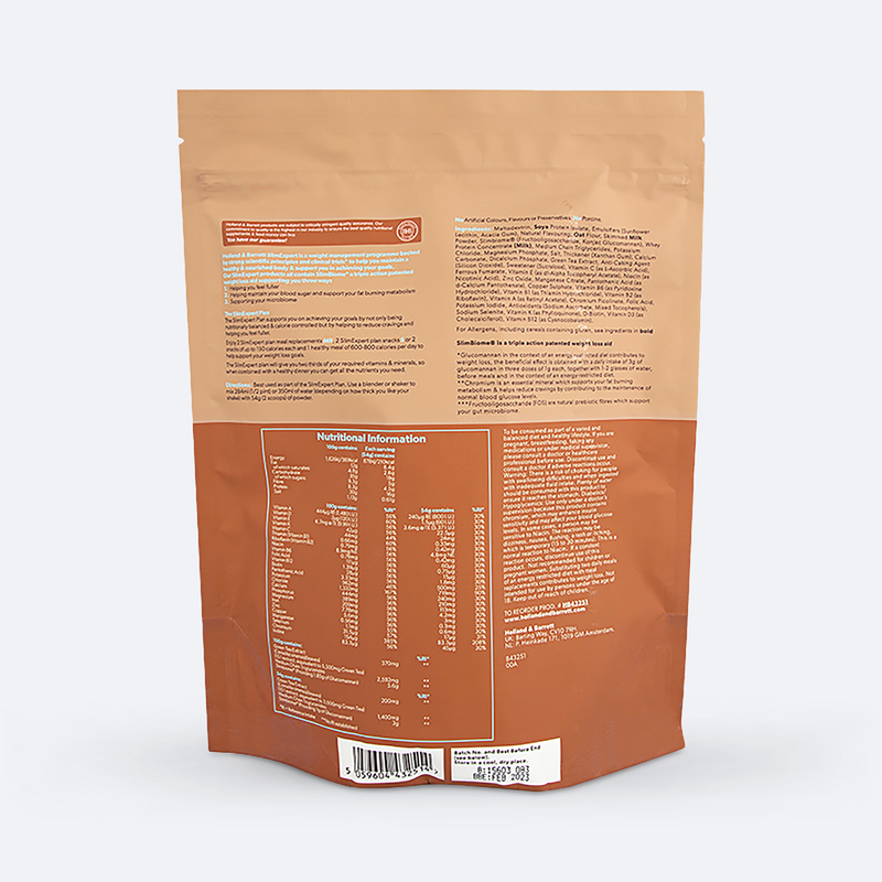 Holland Barrett SlimExpert Meal Replacement Shake Chocolate Flavour 540g