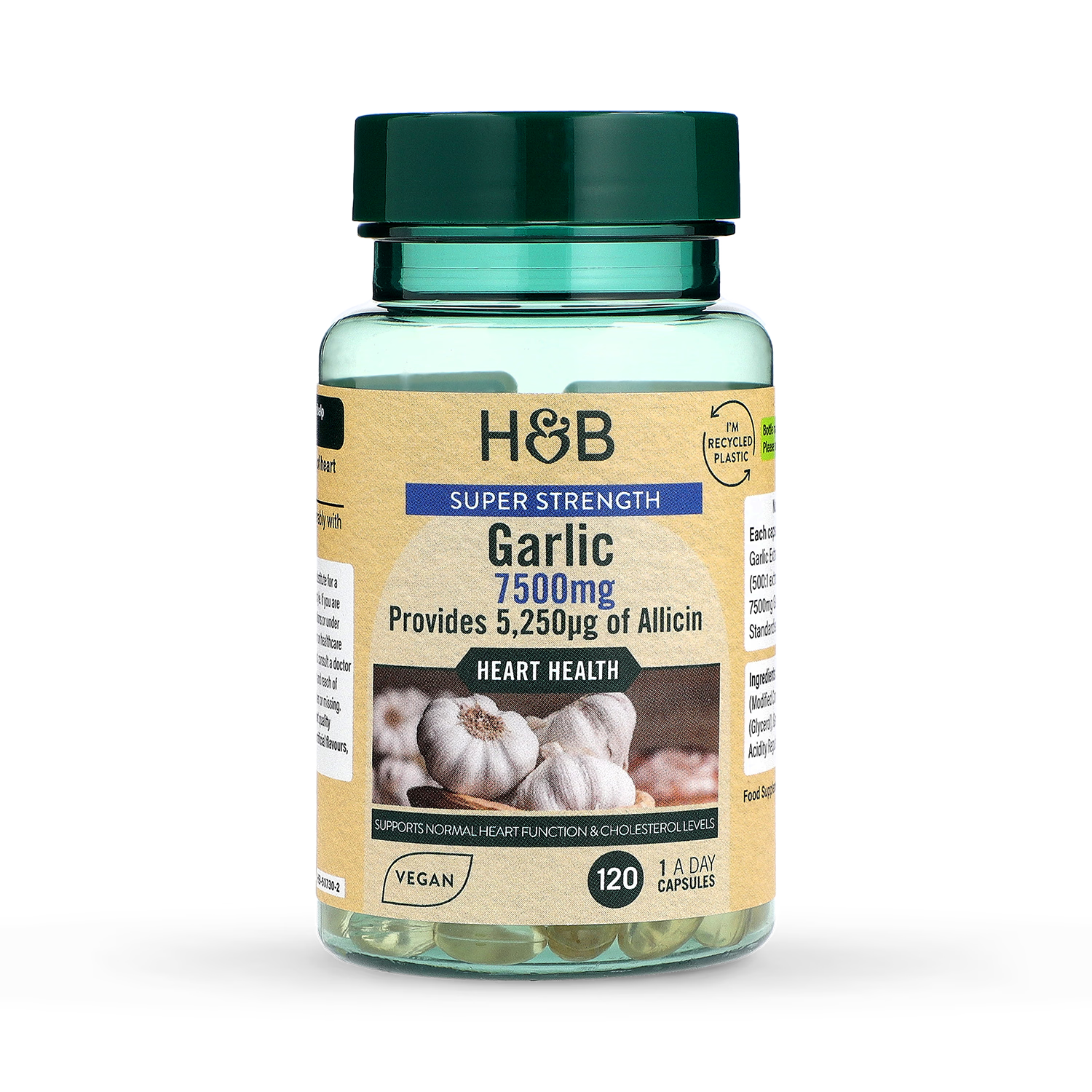 Holland Barrett Super Strength Garlic 7500mg 120 Capsules