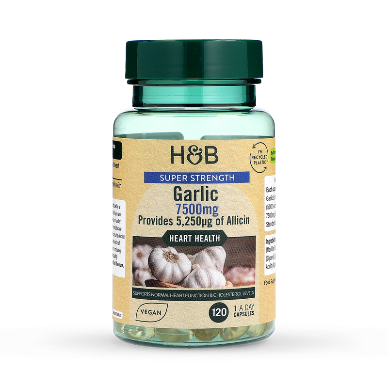 Holland Barrett Super Strength Garlic 7500mg 120 Capsules