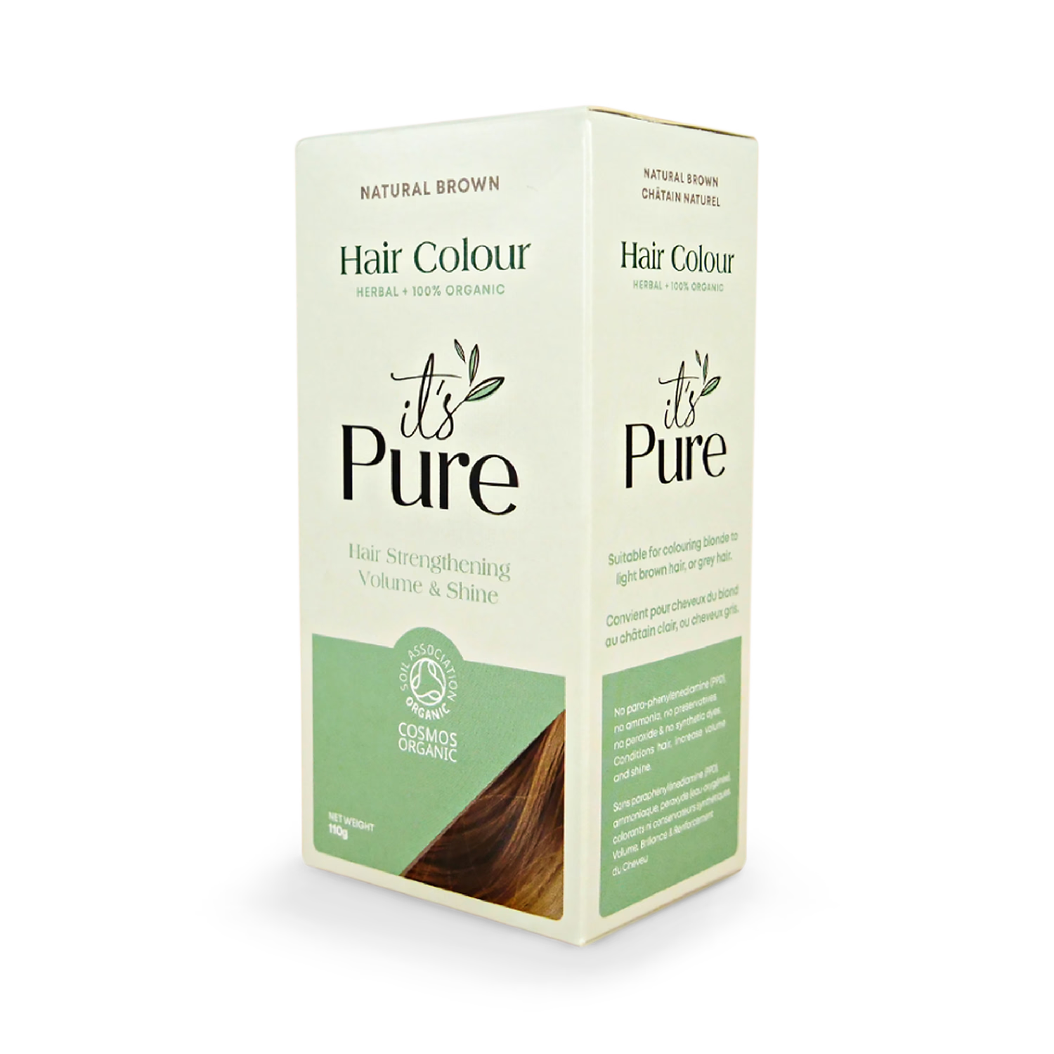 Its Pure Organic Herbal Hair Colour Natural Brown 110g