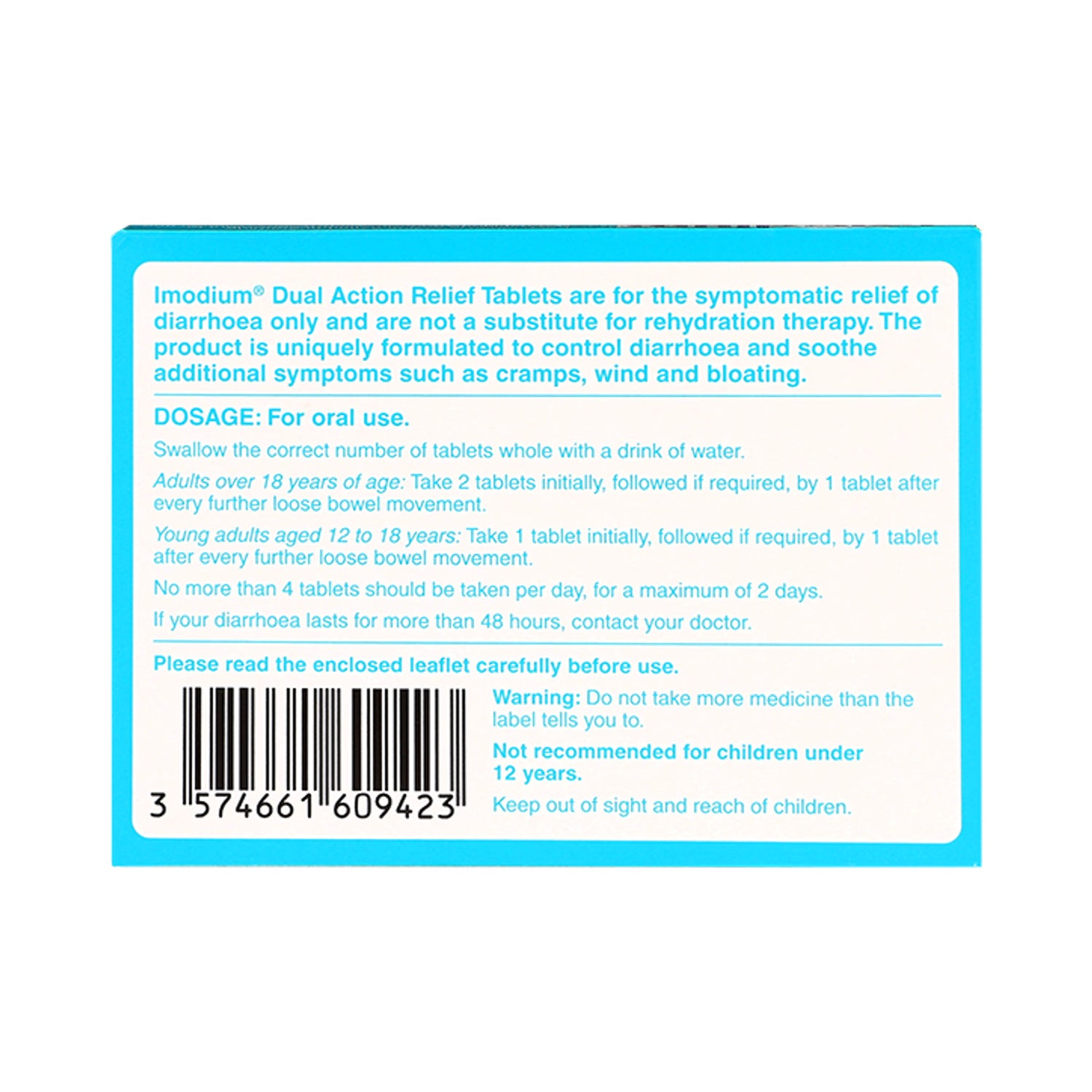 Imodium Plus Duel Action Relief 6 Tablets