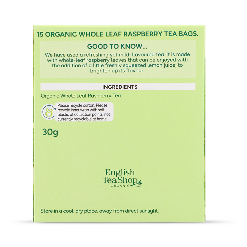 Holland Barrett Whole-Leaf Raspberry Tea 15 Tea Bags