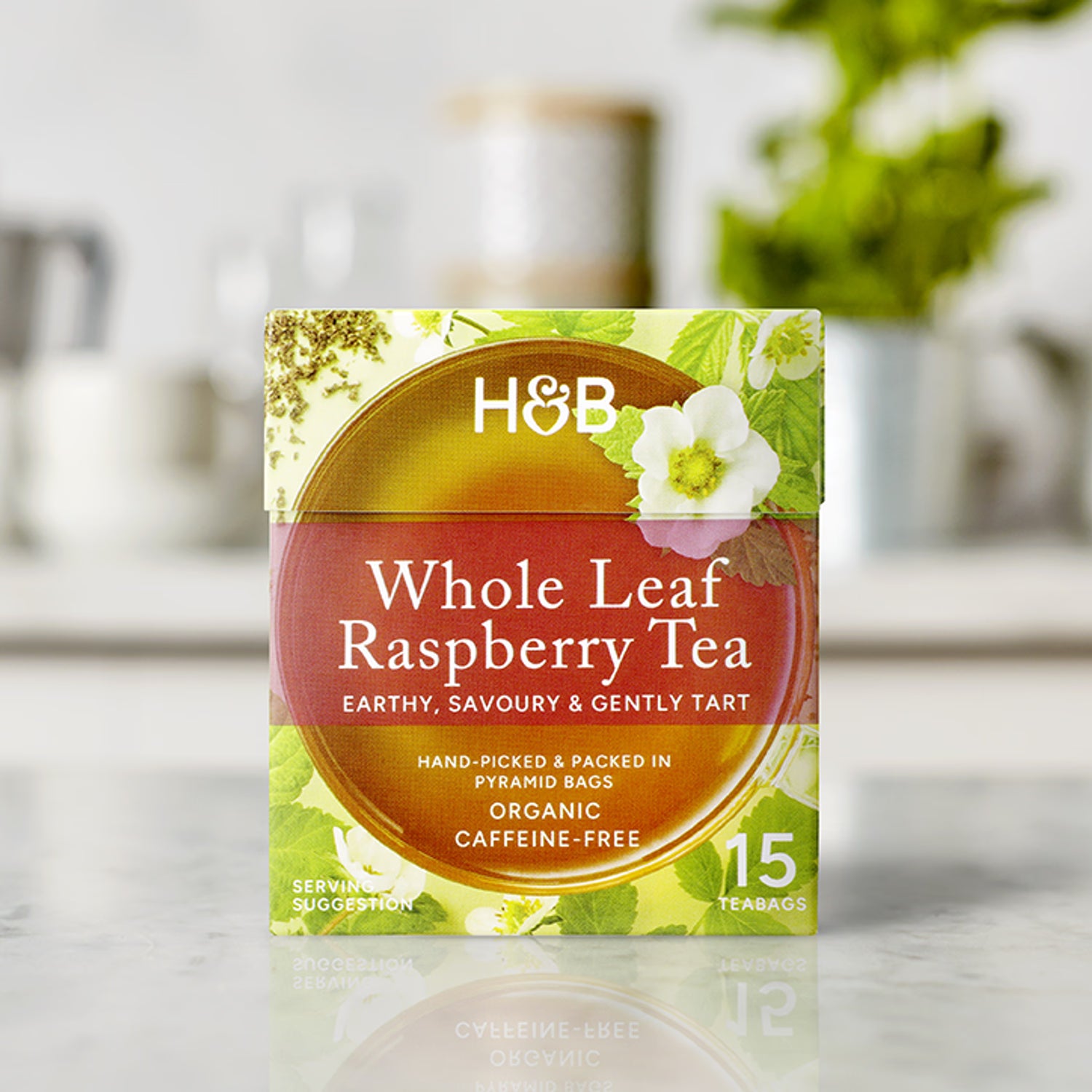 Holland Barrett Whole-Leaf Raspberry Tea 15 Tea Bags